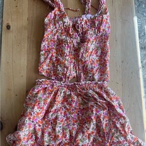 Free People Ellia Floral Two-Piece Set